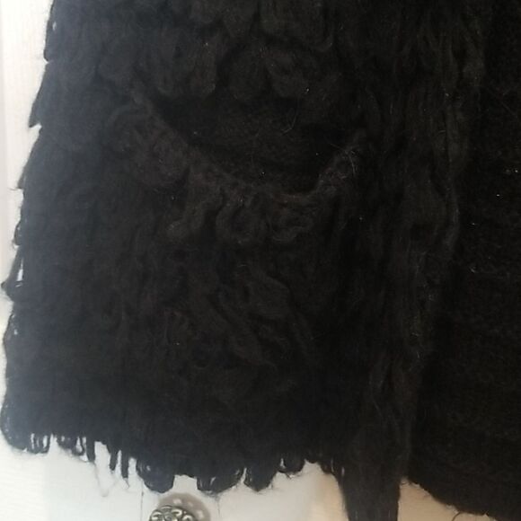 ANTHRO HARLYN BLACK KNITTED LOOP VEST SZ S - Picture 6 of 9